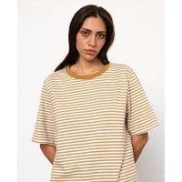 Rotholz Gestreiftes T-Shirt Bio Baumwolle