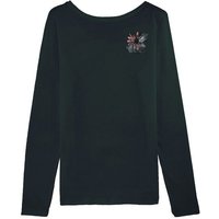 Human Family Bio Damen Longsleeve Shirt - Have Fun "Flower" aus Bio-Baumwolle