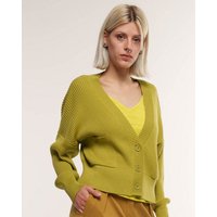 Alma & Lovis Grandpa Rippen-Strickjacke aus reiner Bio-Baumwolle | Cotton Grandpa