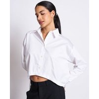 JAN N JUNE DRAWSTRING SHIRT ISTED WHITE