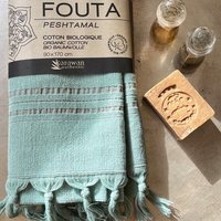 Karawan authentic Hamamtuch Bio mit Frottee