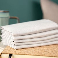 nahtur-design Stofftaschentücher aus Bioleinen | 25 × 25 cm | einzeln oder im 5er-Set