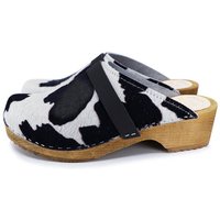 LYCKA COW - KUH schwedische Holzclogs von me&myClogs - low heel