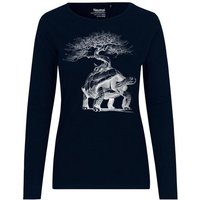 HANDGEDRUCKT "Lange Reise" Frauen Longsleeve Neutral