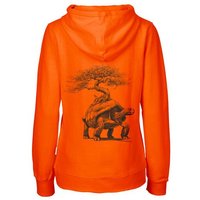 HANDGEDRUCKT "Lange Reise" Frauen Zip Hoody Neutral