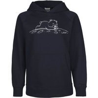 HANDGEDRUCKT "Later" Kinder Hoody Neutral