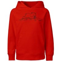 HANDGEDRUCKT "Later" Kinder Hoody Neutral
