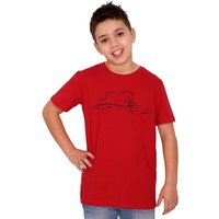 HANDGEDRUCKT "Later" Unisex Kinder T-Shirt Earth Positive