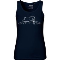 HANDGEDRUCKT "Later" Frauen Tank Top Neutral