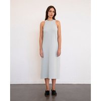 Rotholz Strick Sommerkleid Bio Baumwolle - Grau