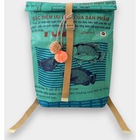 REFISHED fair fashion Rucksack 'BACKPACK' - upcycelte Fischfuttersäcke