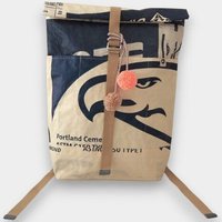 REFISHED fair fashion Rucksack 'BACKPACK' - upcycelte Zementsäcke
