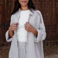 NORDLICHT Oversize Musselin Bluse Mia aus 100% Bio-Baumwolle