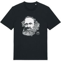 Spangeltangel T-Shirt, Karl-Marx-Motiv bedruckt, Handlettering, Chemnitz, nachhaltig, Stadt, Herren, Damen, Unisex, Biobaumwolle
