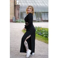 Vivien Joy High Waist Hose mit Schlitz - Farrah Comfy Pants mit Schlitz