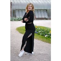 Vivien Joy High Waist Hose mit Schlitz - Farrah Comfy Pants mit Schlitz