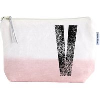 renna deluxe Kulturtasche und Kosmetiktasche mit Monogramm - ROSA