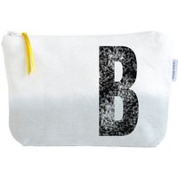 renna deluxe Kulturtasche und Kosmetiktäschchen mit Monogramm GRAU