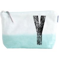 renna deluxe Kulturtasche und Schminktasche mit Monogramm MINT