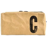 renna deluxe Waschtasche und Kosmetiktasche mit Monogramm, vegan, BRAUN
