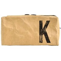 renna deluxe Waschtasche und Kosmetiktasche mit Monogramm, vegan, BRAUN