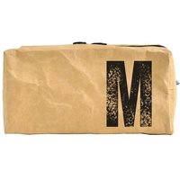 renna deluxe Waschtasche und Kosmetiktasche mit Monogramm, vegan, BRAUN