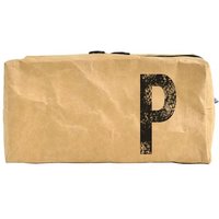 renna deluxe Waschtasche und Kosmetiktasche mit Monogramm, vegan, BRAUN