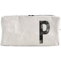 renna deluxe Kulturtasche und Kosmetiktasche mit Monogramm, vegan GRAU