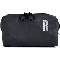 renna deluxe Kulturbeutel oder Kosmetiktasche mit Monogramm, vegan, SCHWARZ
