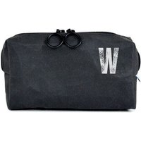 renna deluxe Kulturbeutel oder Kosmetiktasche mit Monogramm, vegan, SCHWARZ