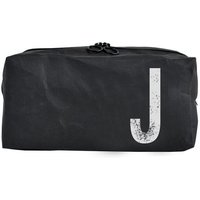 renna deluxe Kulturbeutel oder Kosmetiktasche mit Monogramm, vegan, SCHWARZ