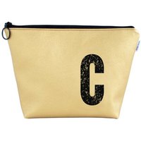 renna deluxe Kulturtasche und Kosmetiktasche personalisiert mit Monogramm GOLD