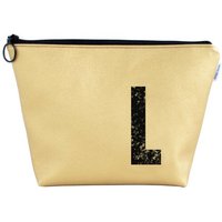 renna deluxe Kulturtasche und Kosmetiktasche personalisiert mit Monogramm GOLD