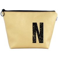 renna deluxe Kulturtasche und Kosmetiktasche personalisiert mit Monogramm GOLD
