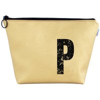 renna deluxe Kulturtasche und Kosmetiktasche personalisiert mit Monogramm GOLD