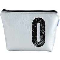 renna deluxe Kulturtasche und Kosmetiktasche personalisiert mit Monogramm SILBER