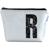 renna deluxe Kulturtasche und Kosmetiktasche personalisiert mit Monogramm SILBER