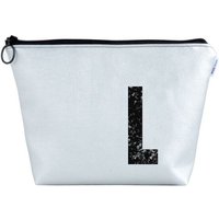 renna deluxe Kulturtasche und Kosmetiktasche personalisiert mit Monogramm SILBER
