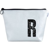 renna deluxe Kulturtasche und Kosmetiktasche personalisiert mit Monogramm SILBER