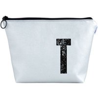 renna deluxe Kulturtasche und Kosmetiktasche personalisiert mit Monogramm SILBER