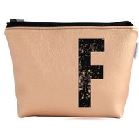 renna deluxe Kulturtasche und Kosmetiktasche personalisiert mit Monogramm - KUPFER