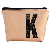 renna deluxe Kulturtasche und Kosmetiktasche personalisiert mit Monogramm - KUPFER