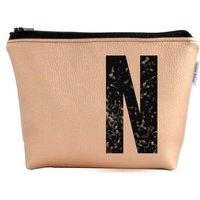 renna deluxe Kulturtasche und Kosmetiktasche personalisiert mit Monogramm - KUPFER