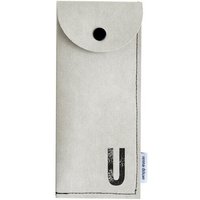 renna deluxe Stifteetui mit Monogramm, vegan, Federmäppchen, schwarz, braun, grau