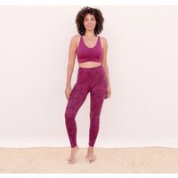 Jaya TOSCA TENCEL- Damen - High-Rise Leggings mit Allover-Nature-Print aus Tencel/Biobaumwoll-Mix mit dop-pelter Taillenpartie