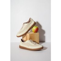 AGAZI NOMAD SUN – beige Apfel Leder und Leinen Turnschuhe