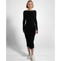 GORG Geripptes Damen-Langarmkleid aus Bio-Baumwolle & TENCEL Modal