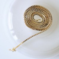 BELLYBIRD Jewellery Venezianerkette - eckige Kettenglieder/ Silber/ Silber vergoldet