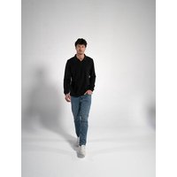 GORG Herren Langarm Poloshirt aus Bio-Baumwolle