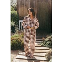 AmourLinen Langarm-Pyjama-Set Snooze